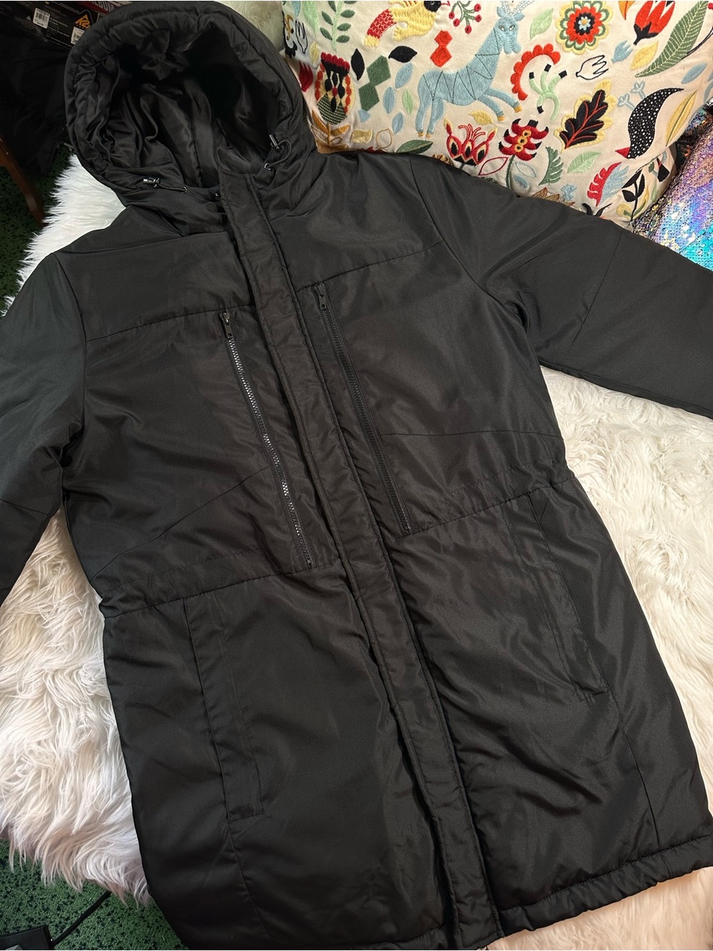 BP • Men’s Water Resistant Long Puffer Jacket